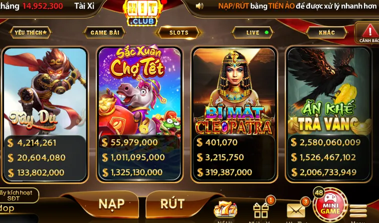 Săn Jackpot Khủng Nổ Hũ HitClub Cơ Hội Đổi Đời Cho Mọi Game Thủ