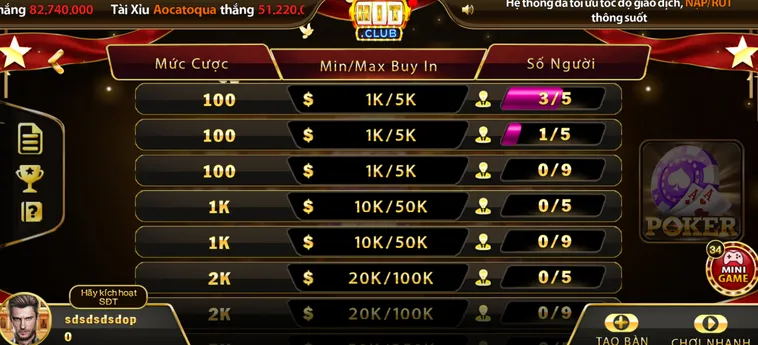 Poker Tại HitClub Nơi Thỏa Mãn Đam Mê Của Các Tay Chơi Chuyên Nghiệp