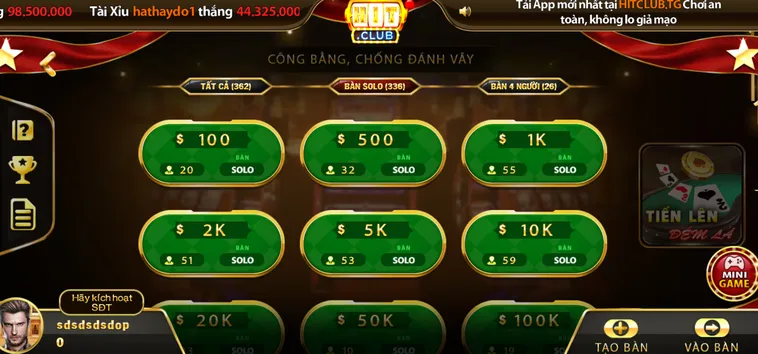 Chinh Phục Thử Thách Tiến Lên Đếm Lá Tại HitClub Với Chiến Thuật Tối Ưu